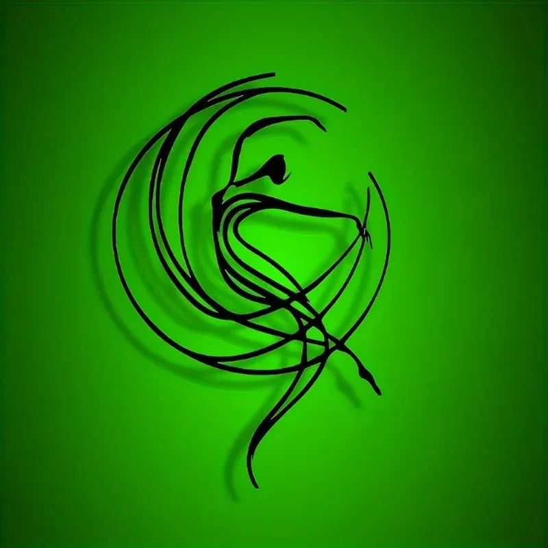 Elegant Minimalist Dancer Metal Wall Art – Modern Craft Plaque Decor for Home, Office, Living Room, Patio, Cafe, Ballroom
