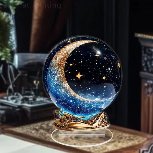 1PCS Bohemian style crystal ball desktop decoration sculpture home office coffee shop studio display cabinet desktop decora set