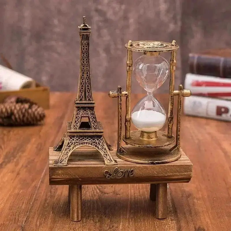 Wooden Retro Table Clock for Home or Study Decor