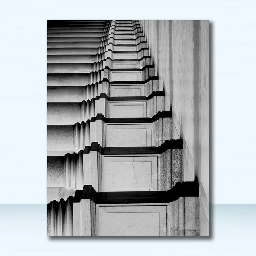 Wall Art S Prints Wall Pictures For Living Room Scandinavian Nordic Black And White Building Canvas Painting Girl