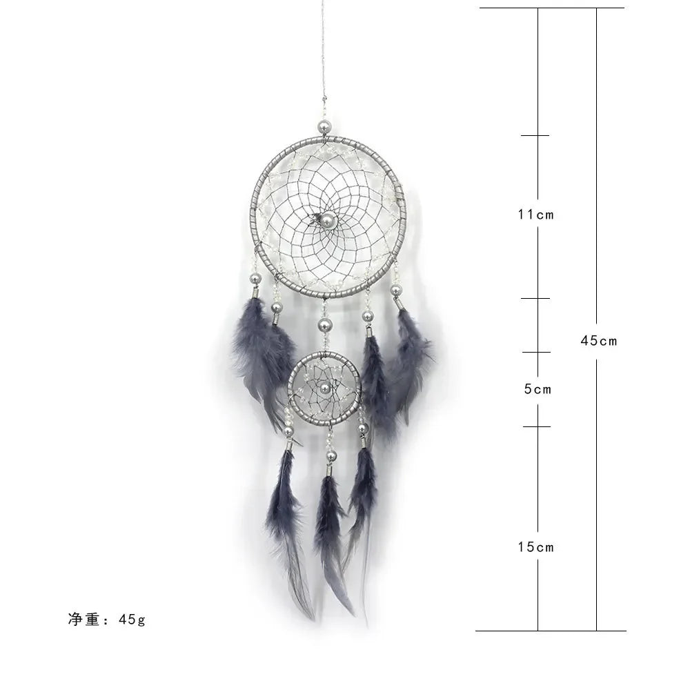 Simple Dream Catcher Looking Up At The Starlit Sky Indian Feather Dreamcatcher Hanging Accessories Nice Literary Gift