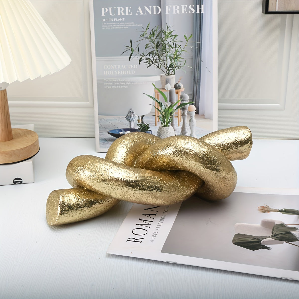 Knot And Tie Abstract Sculpture Decorative Crafts, Home And Office Decorative Ornaments, Creative Statue Sculpture Crafts