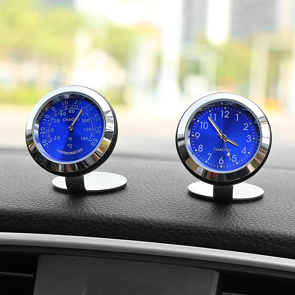Car Clock Ornaments Automotive Digital Clock Decoration Charms Automobiles Interior Dashboard Watch Decor In Auto Accessories