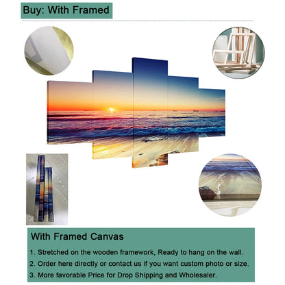 5 Pieces Wall Art Canvas Poster Abstract Retro Car Decor Painting Living Room Picture Print Bedroom Wallpaper Home Decoration