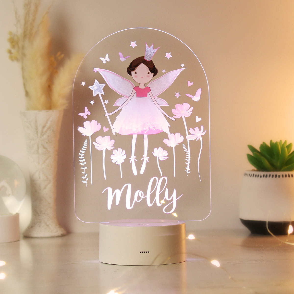 Personalised Fairy Princess LED Colour Changing Light