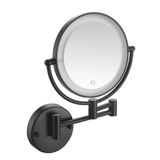 Decorative Mirrors Bathroom 8-inch Folding Rotating Telescopic Makeup Mirror Wall Hanging Double-sided Magnifying Beauty Mirrors