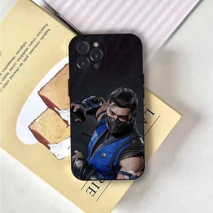 Mortal Kombat  Phone Case For iPhone 16,15,14,13,12,11,Pro,X,XS,Max,XR,Plus,Mini Soft Black Cover
