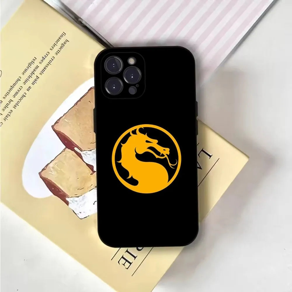 Mortal Kombat  Phone Case For iPhone 16,15,14,13,12,11,Pro,X,XS,Max,XR,Plus,Mini Soft Black Cover