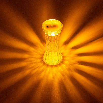 LED Night Light Crystal Diamond Table Lamp Transparent Acrylic Night Lamp Bedroom Bedside Reading Lamp