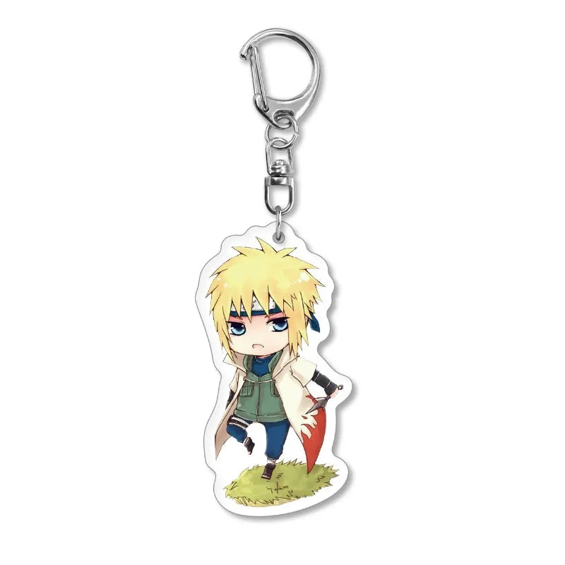 Naruto Anime Chibi Acrylic Keyring Pendant Series 1-14 Bag Ornament Decor Present for Young Anime Fans Daily Collect Gifts