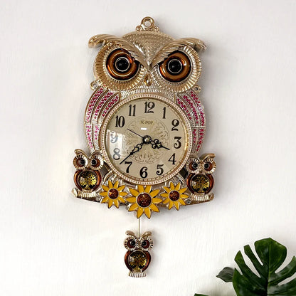 Silent Decorative Wall Clock for Living Room Decor