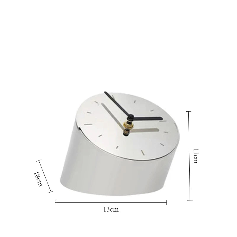 Luxury Metal Decorative Table Clock for Interior Decor