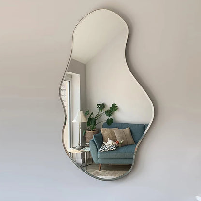 Ornament Modern Mirror Art Irregular Makeup Dorm Creative Mirror Design Aesthetic Cool Espelho Decorativo Home Accessories