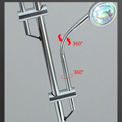 Luxury LED Projection Floor Lamp Nordic Rainbows Standing Lamps Art Bar Bedroom Bedside Floor Lights Home Decora Dropshipping