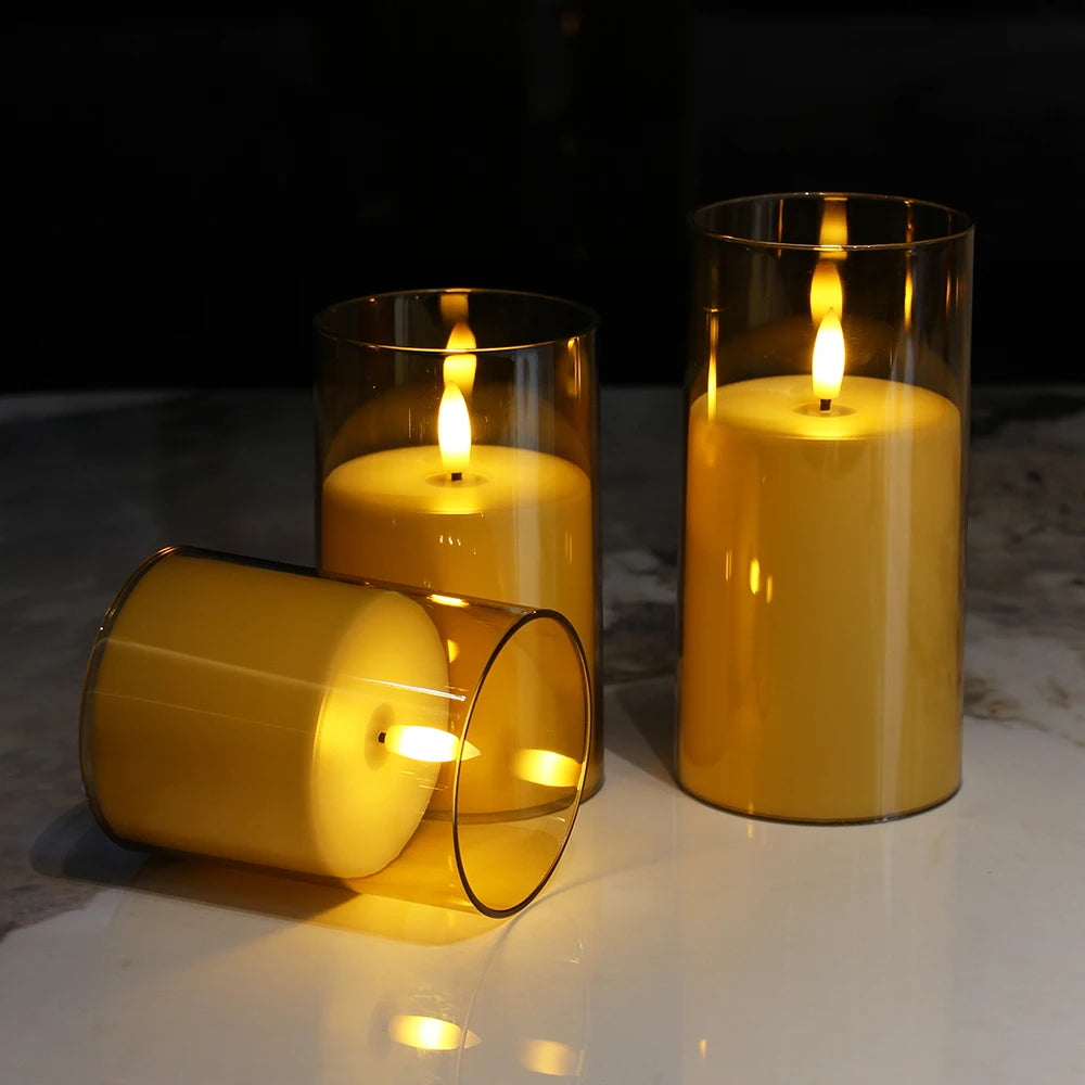 LED Electronic Candles Lights LED Flameless Tea Lights Candles For Valentine's Day Christmas Home Home Party Wedding Decor