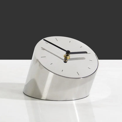 Luxury Metal Decorative Table Clock for Interior Decor