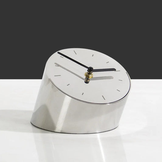 Luxury Metal Decorative Table Clock for Interior Decor