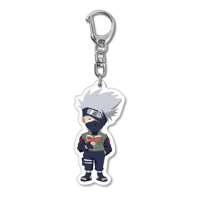 Naruto Anime Chibi Acrylic Keyring Pendant Series 1-14 Bag Ornament Decor Present for Young Anime Fans Daily Collect Gifts