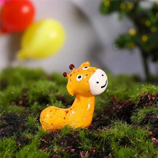 AA81-50PCS Mini Jungle Animals Figurines Resin Tiny Animal Miniatures Wild Animal Miniature Garden Accessories