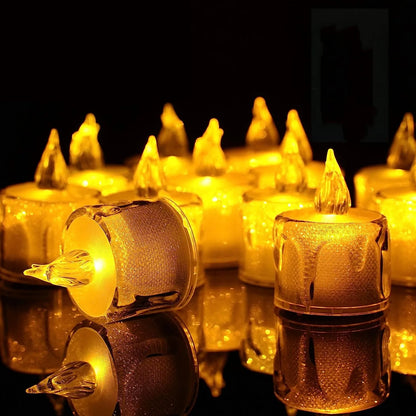 LED Tea Lights Candles Flameless Led  Flickering Electric Candles Decoration Birthday Party Celebration Romantic Wedding