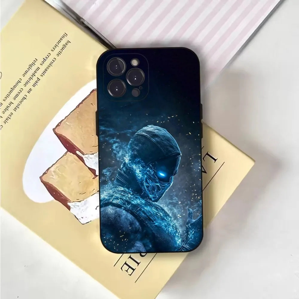 Mortal Kombat  Phone Case For iPhone 16,15,14,13,12,11,Pro,X,XS,Max,XR,Plus,Mini Soft Black Cover