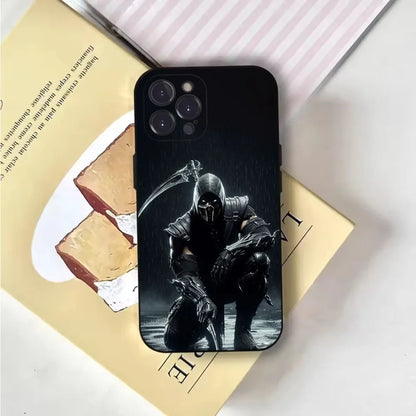 Mortal Kombat  Phone Case For iPhone 16,15,14,13,12,11,Pro,X,XS,Max,XR,Plus,Mini Soft Black Cover