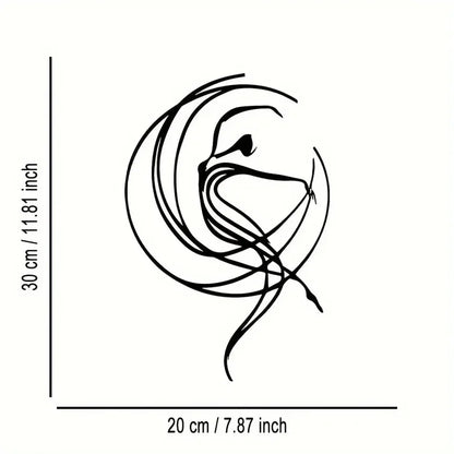 Elegant Minimalist Dancer Metal Wall Art – Modern Craft Plaque Decor for Home, Office, Living Room, Patio, Cafe, Ballroom