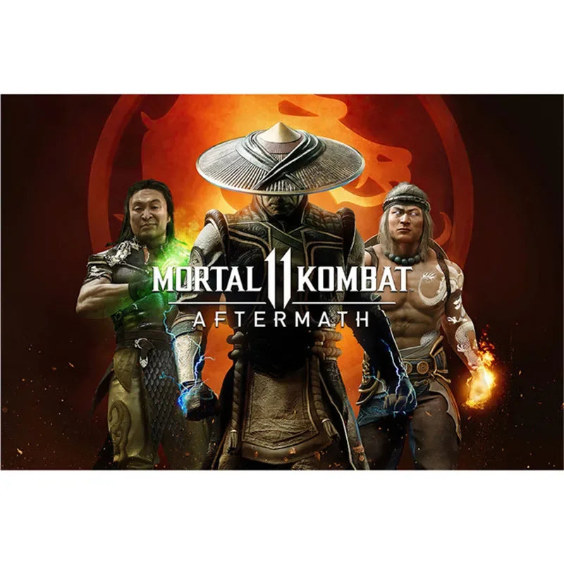 Mortal Kombats Game, Print Art Canvas Poster For Living Room Decor, Home Wall Picture