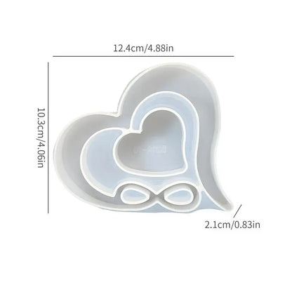 【xxx】【xxx】Heart-shaped Photo Frame Pendulum Base Silicone Mold, DIY Crystal Epoxy Resin Mold, DIY Photo Frame Ornament.[S14]