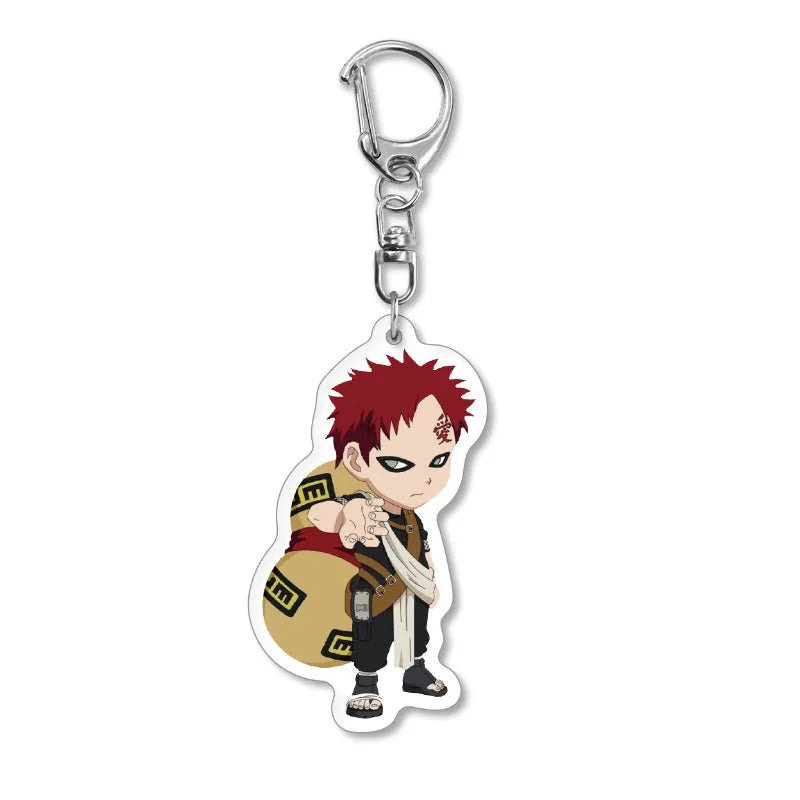Naruto Anime Chibi Acrylic Keyring Pendant Series 1-14 Bag Ornament Decor Present for Young Anime Fans Daily Collect Gifts