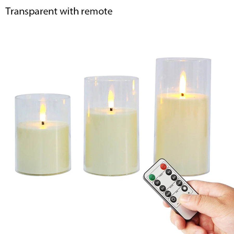 LED Electronic Candles Lights LED Flameless Tea Lights Candles For Valentine's Day Christmas Home Home Party Wedding Decor