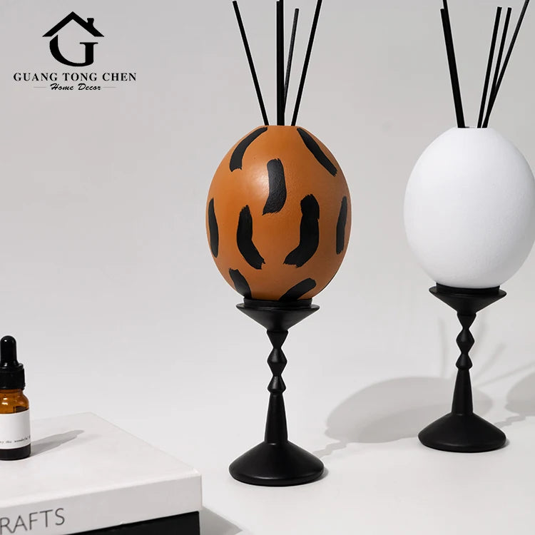 Hot Sale Giving Gifts Decorations Brown White Home Decor Luxury Aromatherapy Resin Ornament