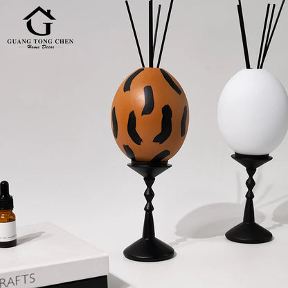 Hot Sale Giving Gifts Decorations Brown White Home Decor Luxury Aromatherapy Resin Ornament