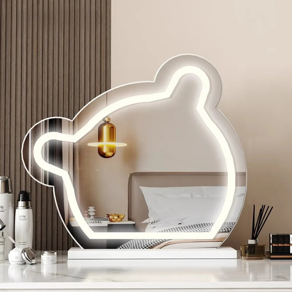 Lights Irregular Decorative Mirrors Jewelry Standing Asymmetrical Bedroom Mirror Floor Aesthetic Espelho Furniture Decoration