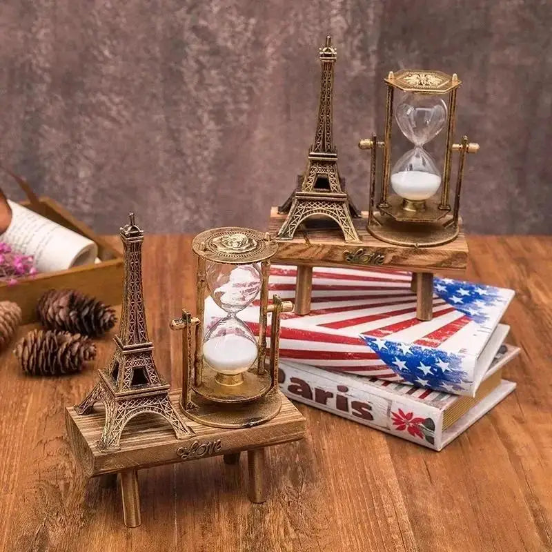 Wooden Retro Table Clock for Home or Study Decor
