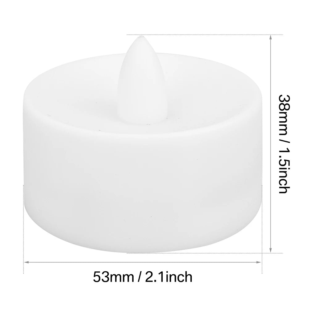 Flameless Led Tea Lights with Remote Flickering Battery 53X38MM LED Candles Electric Candle for Christmas Wedding Tea Lighting