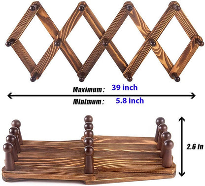 Entrance Porch Hanging Hanger Wall Hanging Clothes Hook Walnut Wood Shelving Wall Hanging Living Room Storage Clothes Shelf