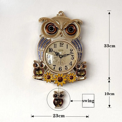 Silent Decorative Wall Clock for Living Room Decor