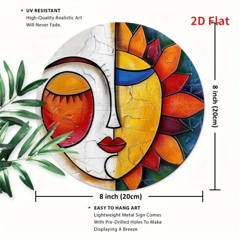 Sun and Moon Metal Wall Art