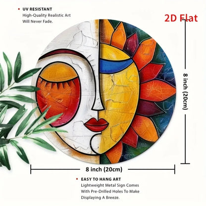 Sun and Moon Metal Wall Art