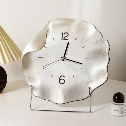 2025 Desktop Clock Ornaments Living Room Entrance Decorative Wall Clock Creative Abstract Table Simple Modern Silent Clock Watch