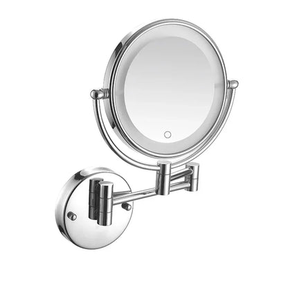 Decorative Mirrors Bathroom 8-inch Folding Rotating Telescopic Makeup Mirror Wall Hanging Double-sided Magnifying Beauty Mirrors