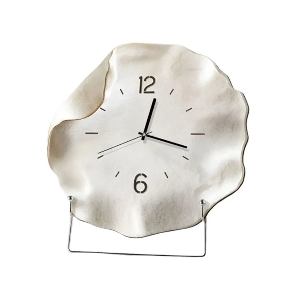 2025 Desktop Clock Ornaments Living Room Entrance Decorative Wall Clock Creative Abstract Table Simple Modern Silent Clock Watch