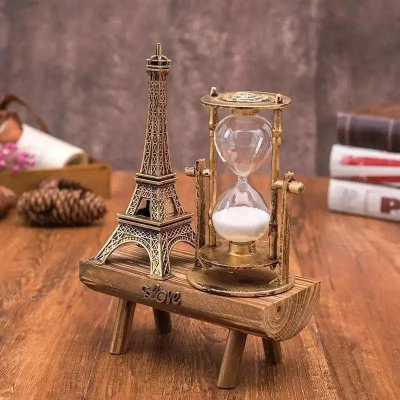 Wooden Retro Table Clock for Home or Study Decor