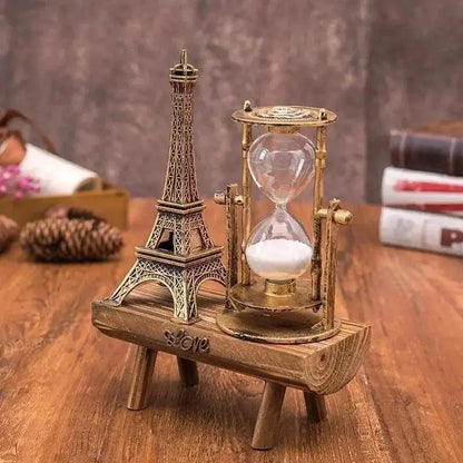 Wooden Retro Table Clock for Home or Study Decor