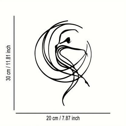 Elegant Minimalist Dancer Metal Wall Art – Modern Craft Plaque Decor for Home, Office, Living Room, Patio, Cafe, Ballroom