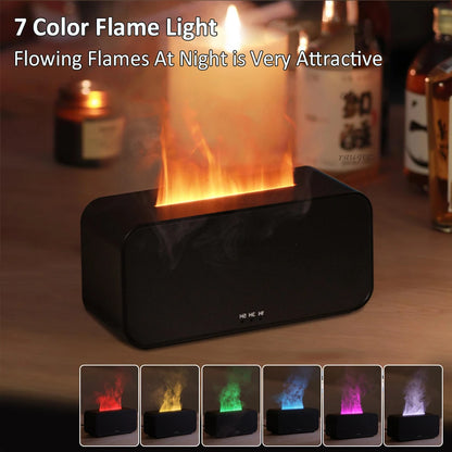 Aroma Air Humidifier Fragrance Diffuser Home Essential Oil Diffuser Automatic Flame Air Humidifier Mist Maker With LED Light