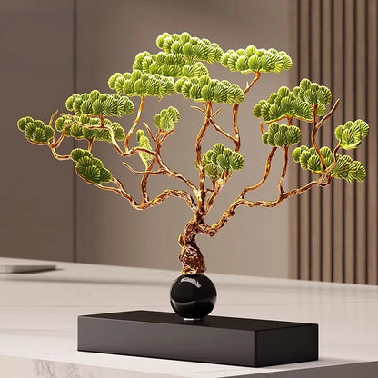 Welcoming pine ornaments for the living room, entrance hall and office, high-end housewarming and opening ceremony gifts