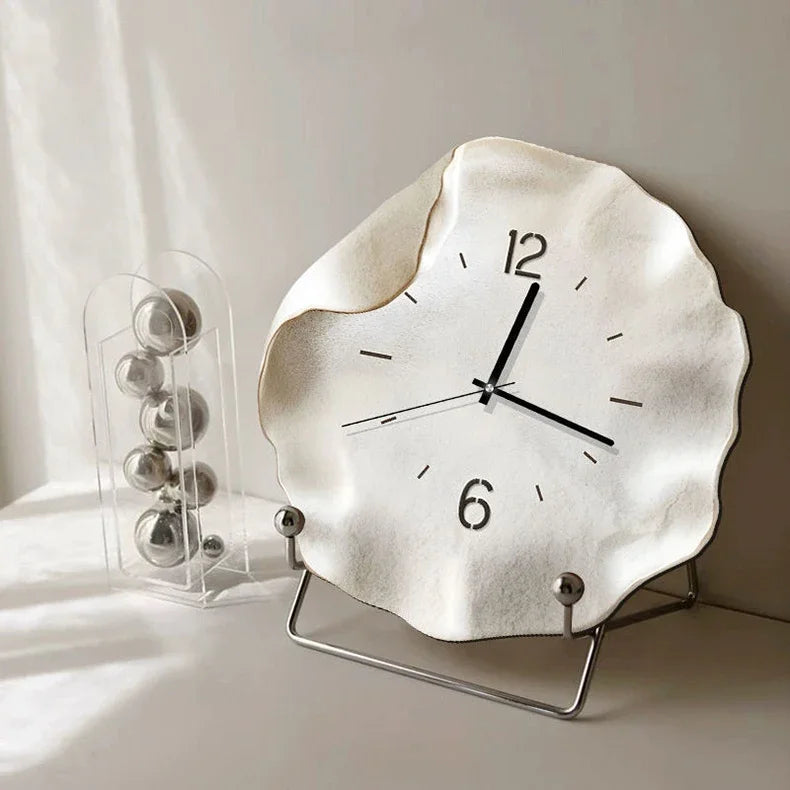 2025 Desktop Clock Ornaments Living Room Entrance Decorative Wall Clock Creative Abstract Table Simple Modern Silent Clock Watch