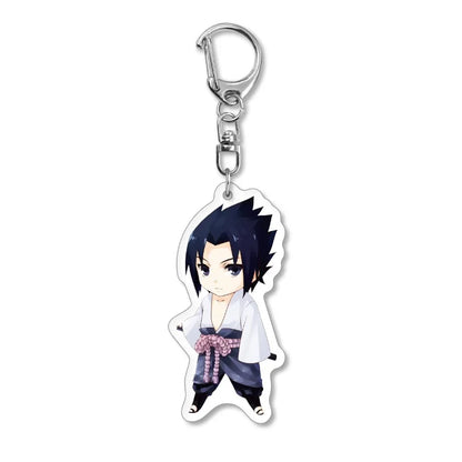 Naruto Anime Chibi Acrylic Keyring Pendant Series 1-14 Bag Ornament Decor Present for Young Anime Fans Daily Collect Gifts